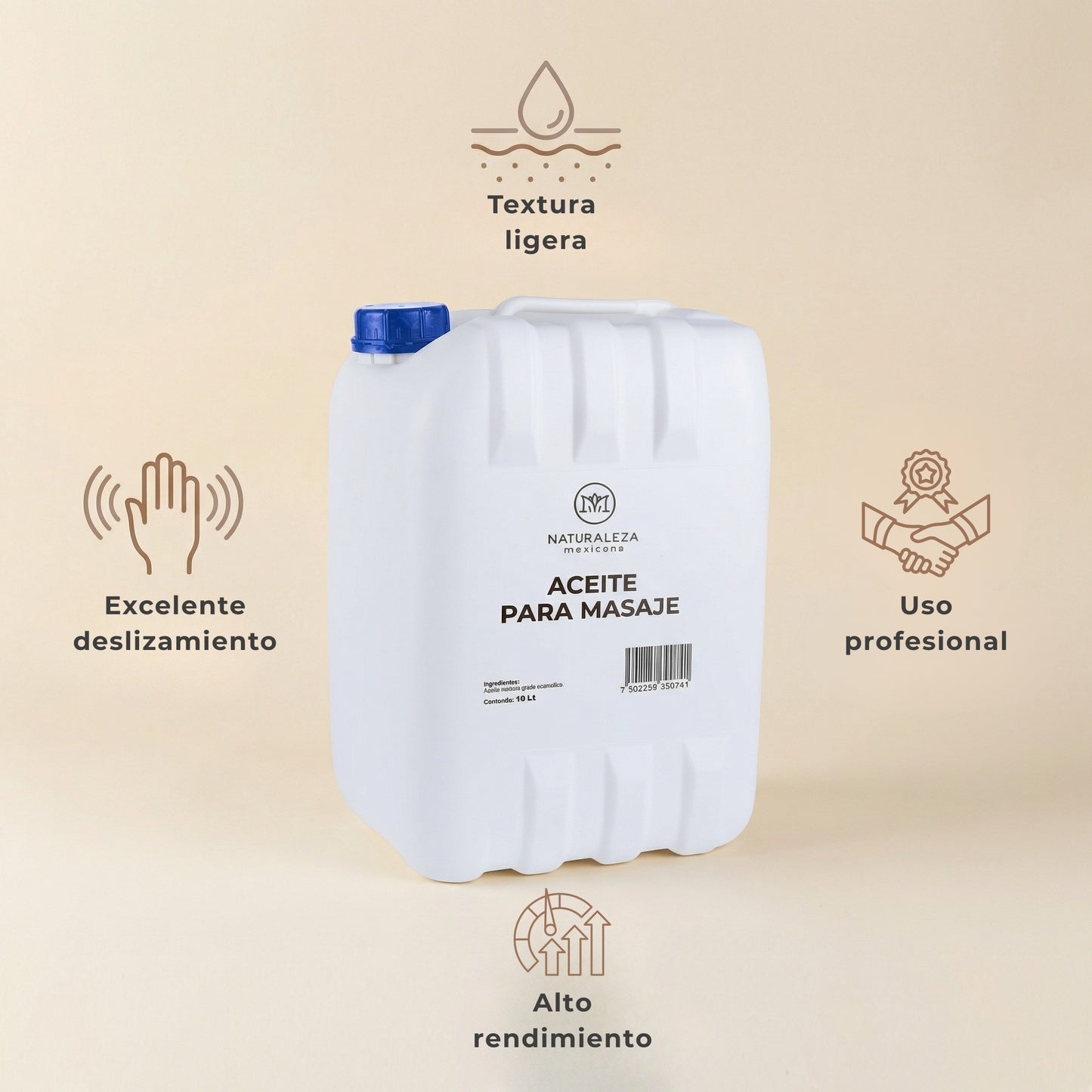 Aceite mineral para masaje | 1 L · 5 L · 10 L · 20 L