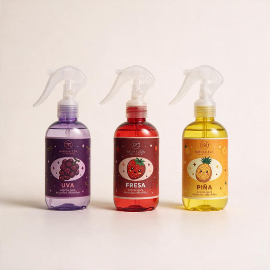 Aroma Ambiental Infantil 250ml - Uva, Fresa y Piña